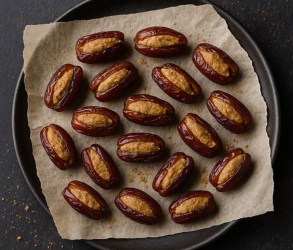 Gezonde Sint: Speculaasdadels met notenvulling